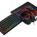 Kit Teclado/ Mouse/ Diadema/ Mousepad Redragon S147 Negro