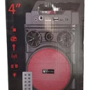 Parlante Cabina Sonido Rgb Control Remoto 5w Recargable Negro