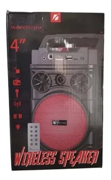 Parlante Cabina Sonido Rgb Control Remoto 5w Recargable Negro