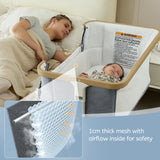 Moisés Mecedor Eléctrico Para Bebé 3 Velocidades Gris Oscuro