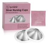 Nisxabebe Las Copas De Lactancia Originales De Plata, Protec
