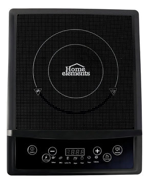 Estufa Inducción Eléctrica Digital Portátil 1 Puesto Home El Color Negro
