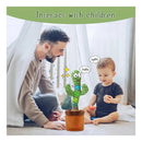 Cactus Bailarín Musical Repite Voz Recargable Interactivo