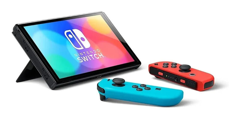 Nintendo Switch Oled 64gb Standard Color Rojo Azul Neón Color Rojo neón/Azul neón/Negro