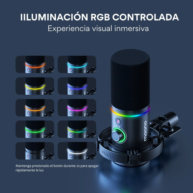 Micrófono Maono PD200X Dinámicos Cardioide color negroS