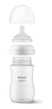 Biberon Avent Natural 3.0 Response Scy903/02 9oz/260ml 2pz Color Traslucido
