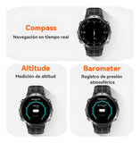 Cubot Smartwatch Reloj Inteligente X3 Bluetooth Llamada 1.73 Impermeable Negro