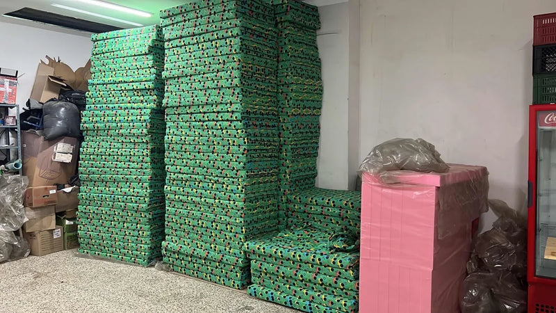 Colchonetas Doble Forro Para Colegios, Jardines Infantiles Turquesa