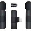 Micrófono inalámbrico de doble solapa Para Celular iphone lightning Versiones anteriores al Iphone 15