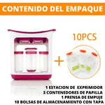 Dispensador Compota Bolsa Estación Papilla Bebe Extractor