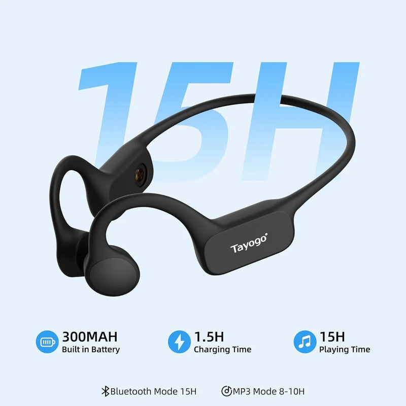 Auriculares Impermeables Tayogo - Conductor Óseo 32g