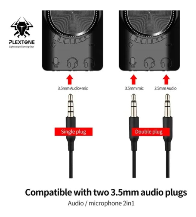 Tarjeta De Sonido Gamer Usb De 7.1 Control Vol Gs3 Mark Ii