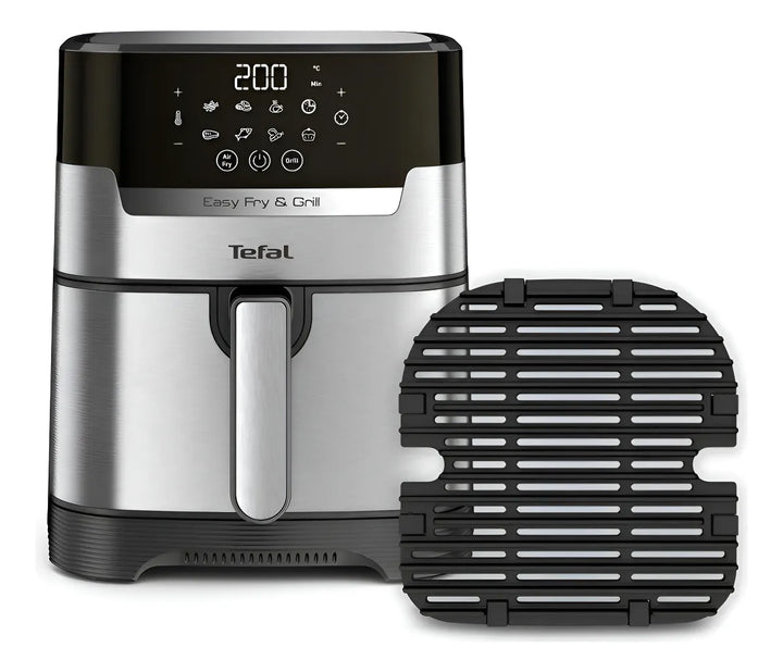 Tefal Ey505d Easy Fry & Grill Deluxe Hot Air Fryer, 2-in-1 . Grey