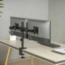 Soporte Para Monitor Doble Brazo De Acero Negro Ma301-22-000