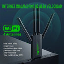 Adaptador Wifi Usb 5g Dual Band 1200 Mbps Receptor 4 Antenas