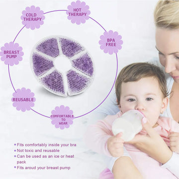 Qetrabone Almohadillas De Terapia De Mama Reutilizables.