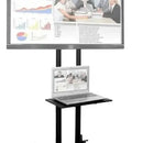 Soporte Tv Pedestal Móvil con Ruedas para Tv 32 A 70 Pulgada Color Negro