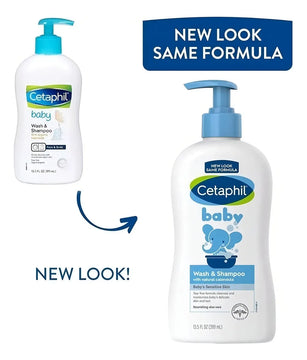 Cetaphil Baby Wash & Shampoo Calendula 2 en 1 Piel y Cabello 399ml / 13.5 Oz