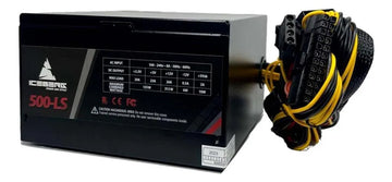 Fuente De Poder Pc Iceberg 500w Ls Oem 24 Pines, 8 Pines Negro