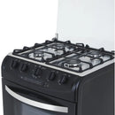 Estufa Orégano Haceb 60 Cms Gas Propano Negra Color Negro