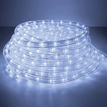 Manguera Led 3 Vias Luces Navideñas 10mt Blanco Hielo