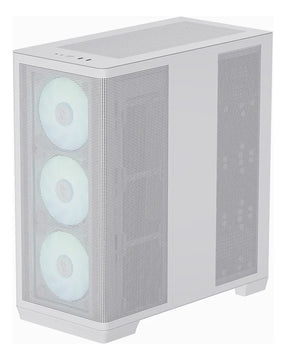 Chasis Gabinete Gamer Apnx C1 Blanco X4 Fan Argb