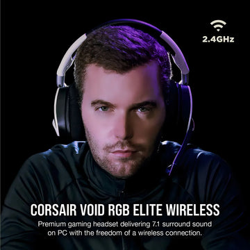 Fone de ouvido over-ear sem fio Corsair VOID RGB Elite Wireless CA-9011201-NA blanco