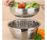 Colador Escurridor Cernidor Tamizador Acero Inoxidable 28 Cm Plateado