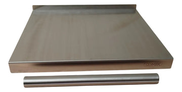 Tabla De Picar Alimentos Grande Acero Inoxidable 304 Lisa Plateado