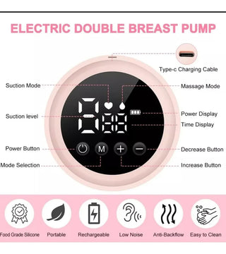 Sacaleches Inalambrico Doble, Extractor De Leche 180ml Doble