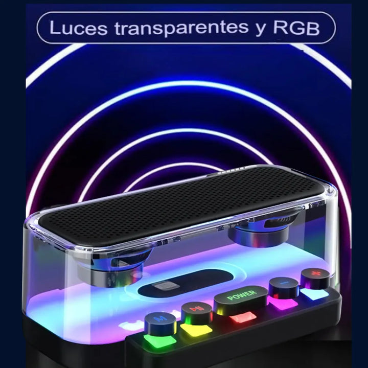 Parlante Bluetooth Z6 Rgb Portátil Teclas Mecánicas Gamer