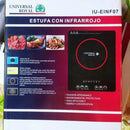 Estufa Vitroceramica 1 Puestos 2200w Universal Royal Einf07 Negro