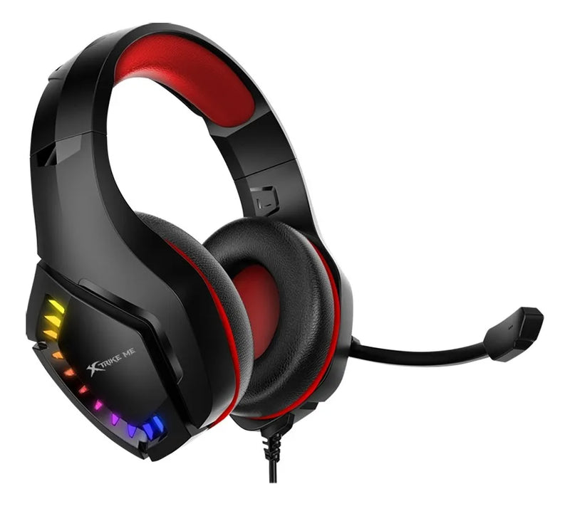 Audifonos Gamer Auriculares Gaming Rgb Xtrike Me Gh-711 Color Negro