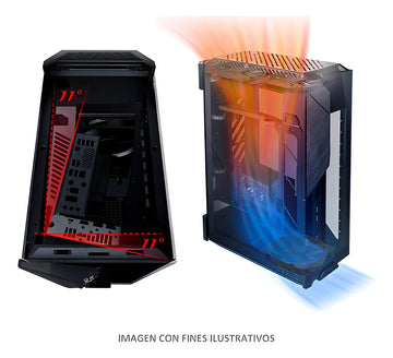 Chasis / Caja Asus Rog Z11 Mini Itx Argb Color Negro