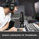 Micrófono Blue Yeti Condensador Omnidireccional color silverS