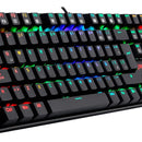 Teclado Gamer Redragon Mitra K551 Spanish Red Switch Black Teclado Negro Idioma Español España
