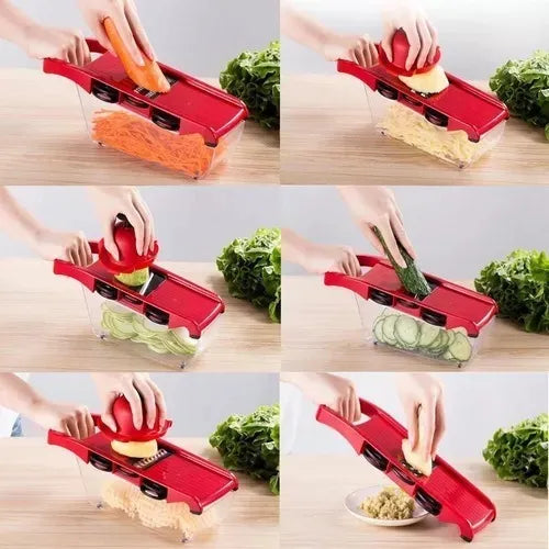 Cortador De Cocina Rallador De Verduras Mandolina 6 En 1