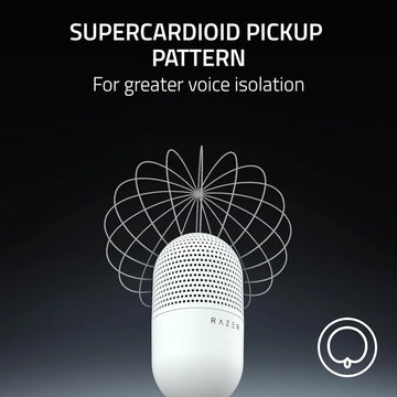 Micrófono Razer Seiren V3 Mini Ultra Compacto Usb Color Blanco
