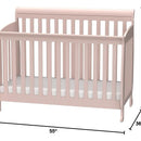 Cuna Convertible 4 En 1 Para Bebé Color Coral