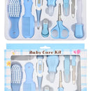 Kit Para Bebe 10 Piezas Azul Claro