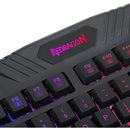 Teclado gamer Redragon Harpe Pro K503A RGB QWERTY español color negro con luz RGB