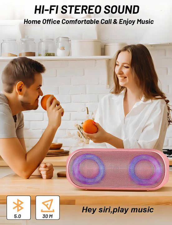 Notabrick Altavoces Bluetooth, Altavoces Portátiles Inalá Color Pink