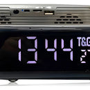 Parlante Bluetooth Con Radio Reloj Despertador Recargable Negro