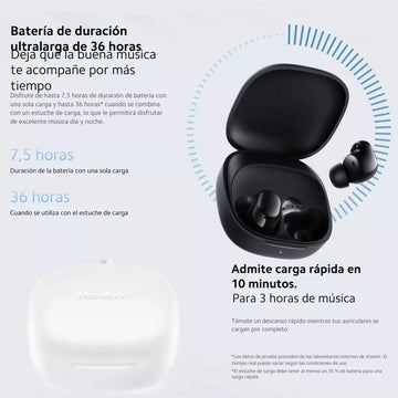 Xiaomi Redmi Buds 6 Play Audifonos Táctil Manos Libres Blanc Blanco