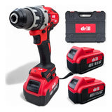 Taladro Percutor Inalámbrico 1/2 48v Brushless 67 Accesorios - Rojo