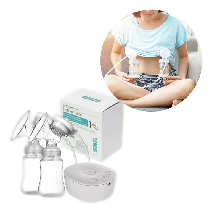 Extractor Doble Portatil Leche Materna Automatico Electrico