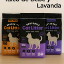 Arena Gatos Premium Control Olor Doble Aroma Talco Bebé 25kg