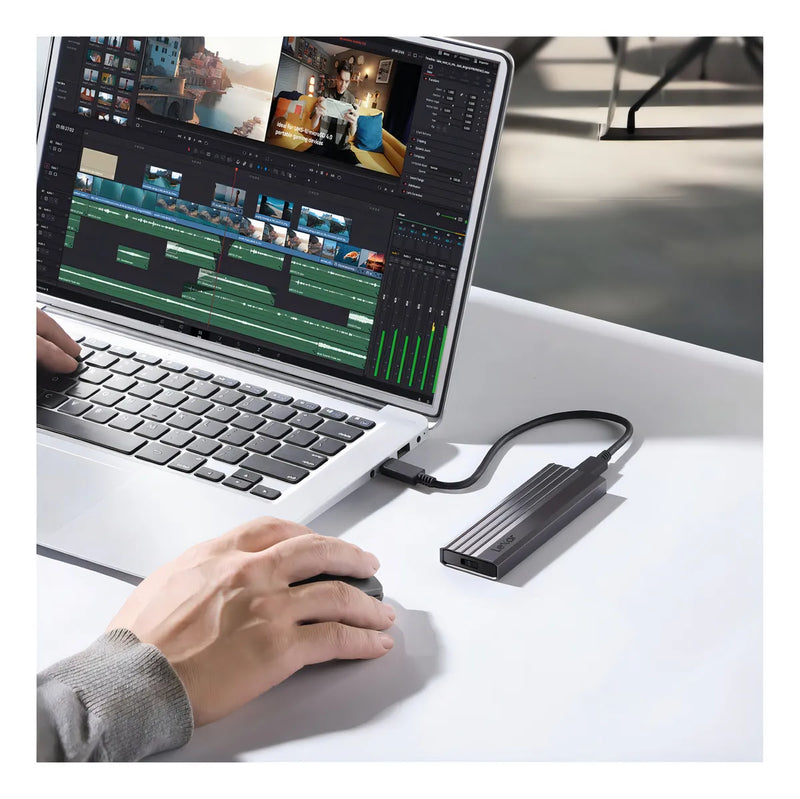 Enclosure Lexar Ssd M2 Nvme M2 Sata E350 Color Gris