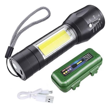 Linterna táctica recargable Ditro MINI LN961 cor negro luz blanco