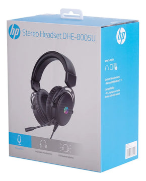 Audifonos Hp Auriculares Diadema Microfono Dhe-8005n On Ear Negro